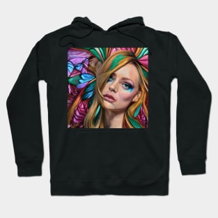 Girl with Butterflies Hoodie